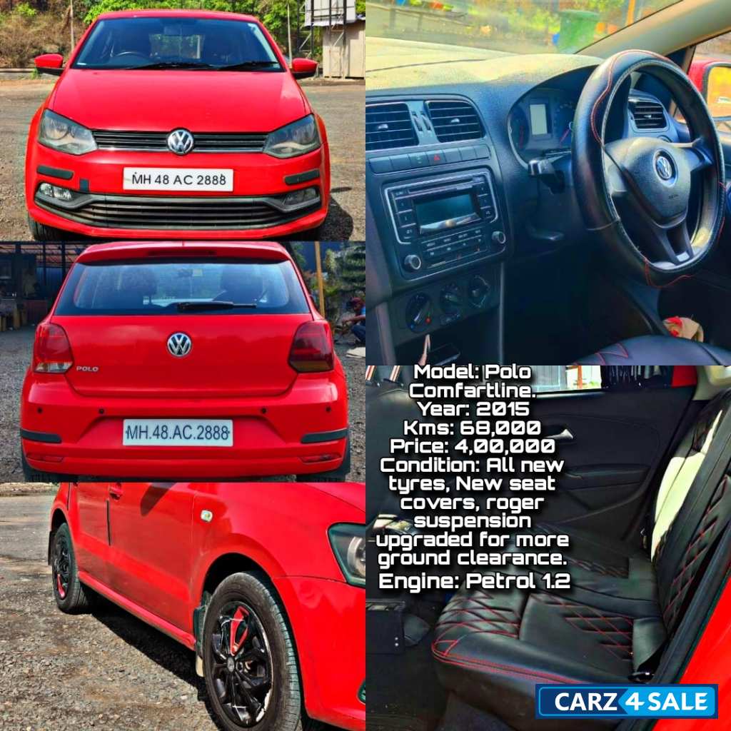Red Volkswagen Polo Petrol comfartline