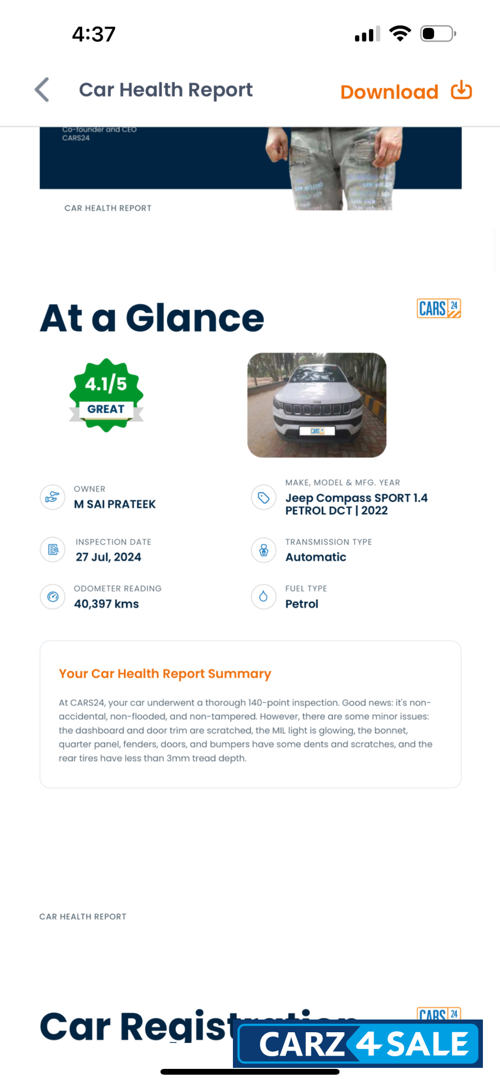 Jeep Compass SPORT 1.4 PETROL DCT Jeep Compass SPORT 1.4 PETROL DCT