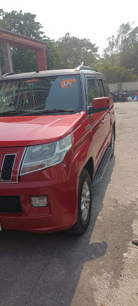 Red And Black Mahindra TUV300 T8 automatic disel