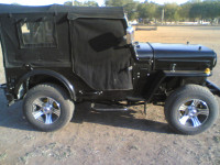 Black Mahindra Jeep