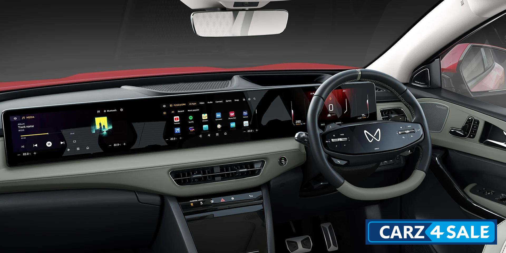 Mahindra XEV 9e - Triple-screen masterpiece: Three 12.3 high-res displays